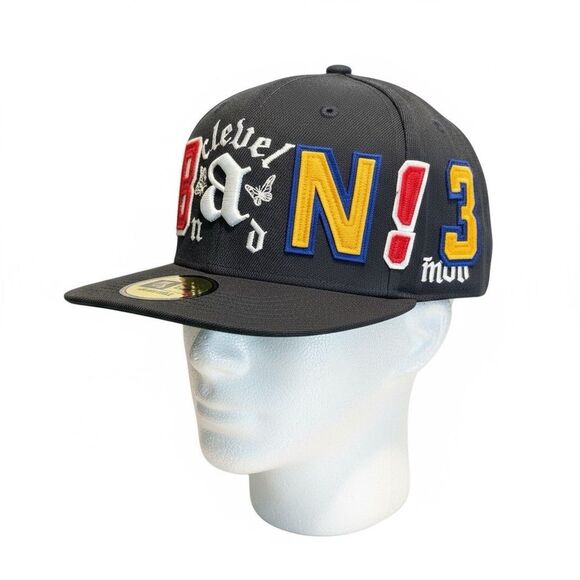 Brand About Nothing Baseball Cap Hat Adjustable Cleveland Navy Flat Bill New - Picture 1 of 9